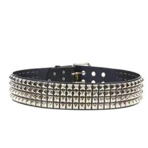 4 ROW Unisex Pyramid Studded Belt